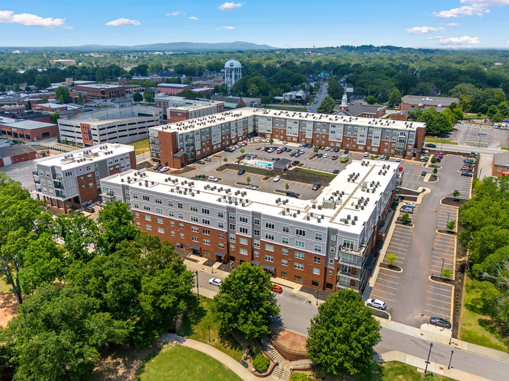 Overhead view of Park View Greer Apartments in Greer, SC
