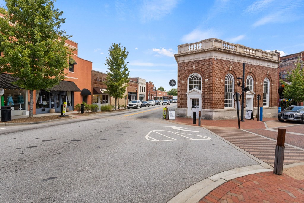 Barista Alley Coffee Shop on the corner in downtown Greer, SC