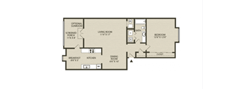 a floor plan of a house with a garage and a staircase
