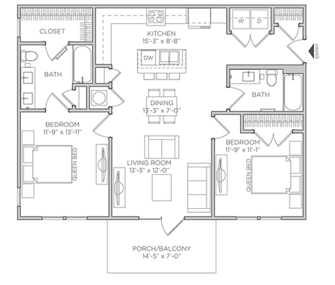 Phase Two Cypress Floor Plan