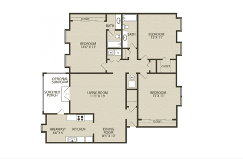 a floor plan of a house with two floors and a staircase