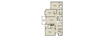 the icon floor plan  woodland commons apartments  670 sq ft