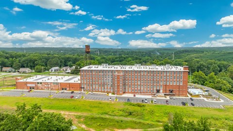 Aerial View of Converse Mill Lofts Apartments in Spartanburg SC