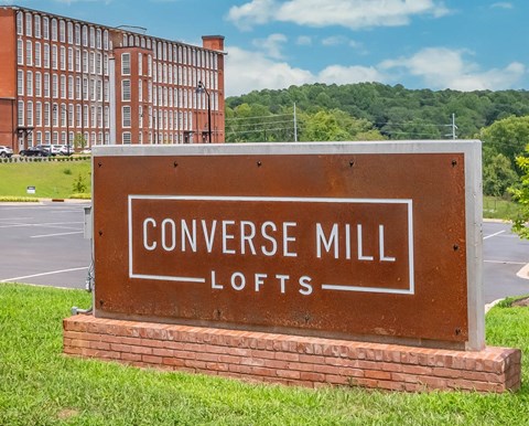 Converse Mill Lofts Monument Sign