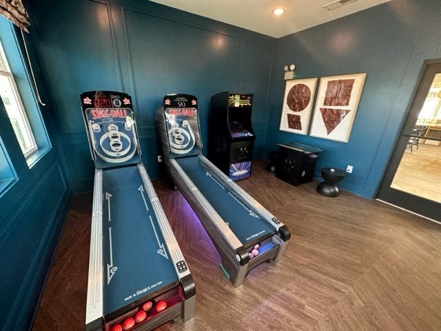 a room with a bunch of machines in it