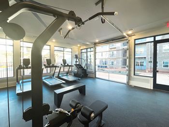 Falls at Meehan's State-of-the-Art Wellness Center with three treadmills, a stairmaster and a pull-down machine.