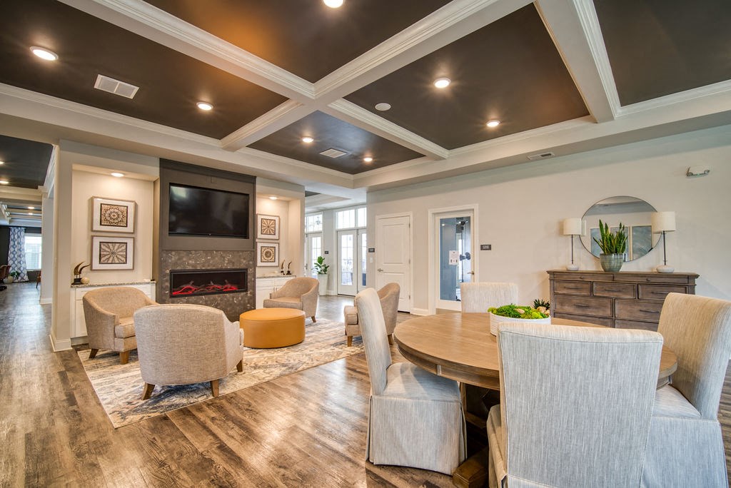 The resident clubhouse of Peachtree Village’s apartments in Boiling Springs, SC.