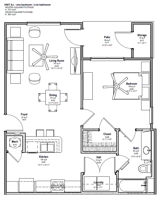 Floor Plans of Parkside at Hudson in Gastonia, NC