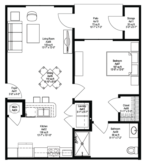 a conceptual drawing of a floor plan of a house