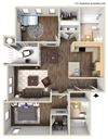670 sq.ft. A1 Floor plan 670 sq.ft. A1 Floor plan, at Rosina Vista, 1551 Summerland Street