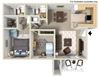 Naples Floorplan Two Bedroom Two Bath