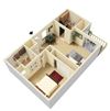 Luccia Floorplan One Bedroom One Bath