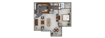 1 Bed 1 Bed w/ Bumpout (Fireplace Optional)