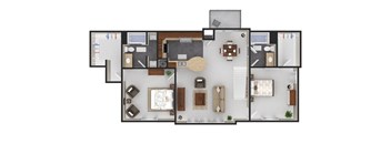 2 Bed Loft + $125 Garage (fireplace optional)