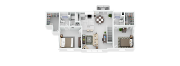 2 Bed 2 Bath + $150 Attached Garage (Fireplace Optional)