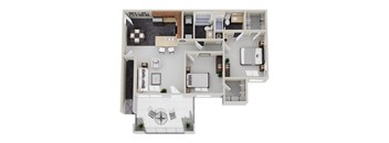 A detailed floor plan of a house with labeled rooms.