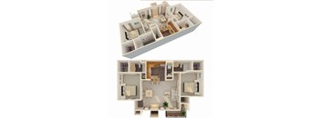 2 Bed 2 Bath (Fireplace Optional)