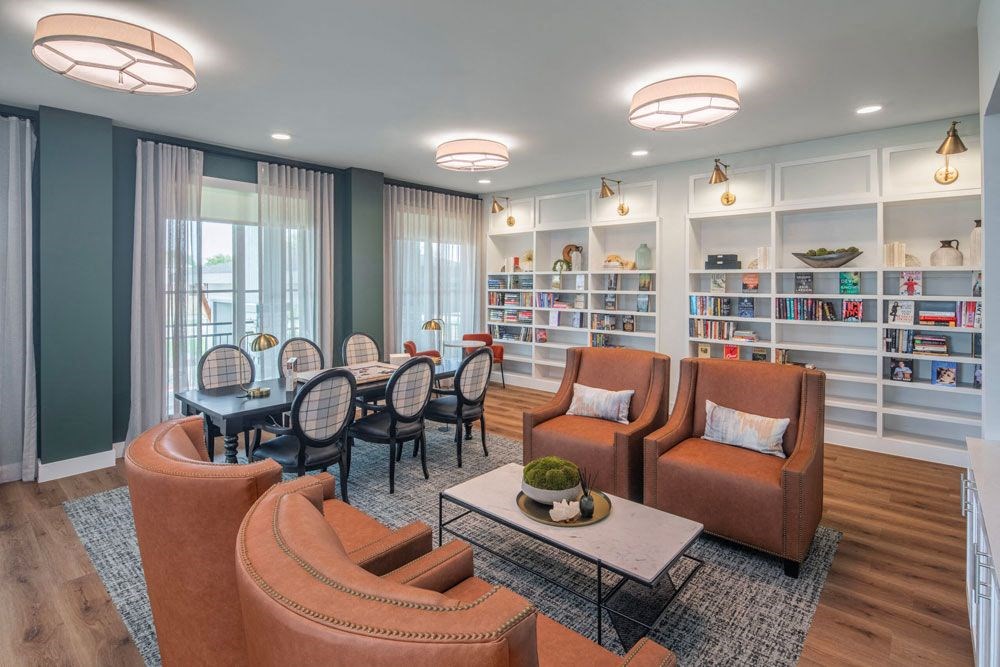 clubhouse room with chairs and tables