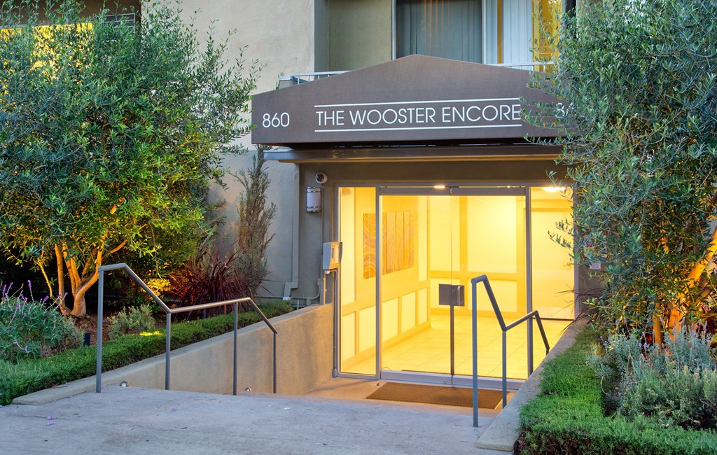 Apartment building entrance