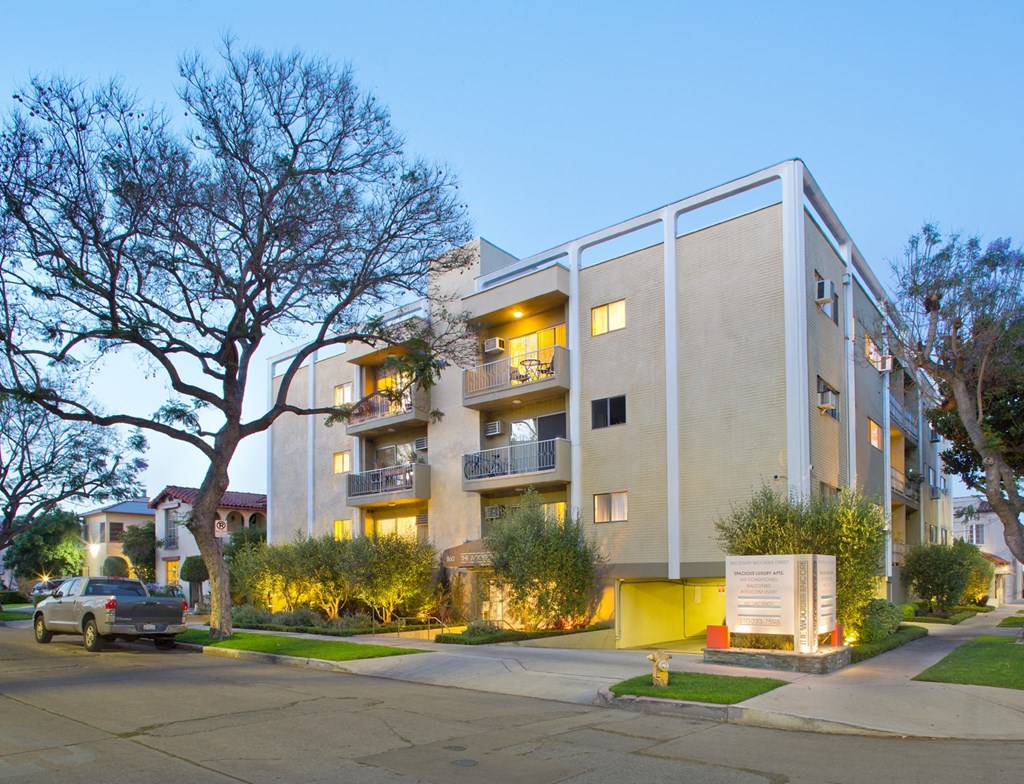 Exterior street view of an apartment building