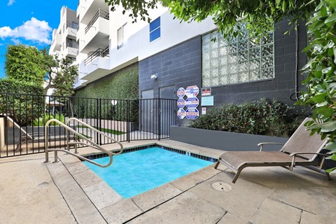 Spa Area at Midvale Towers Apartments Westwood, Los Angeles, 90024