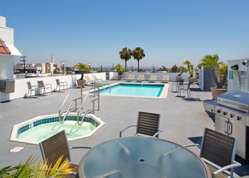 Pool at Midvale Court, Los Angeles, CA, 90024