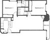 2BR 2BA - FLOOR PLAN G - 1400 MIDVALE