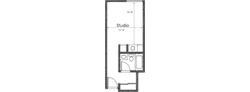 BACHELOR 1BA - FLOOR PLAN C - 1400 MIDVALE