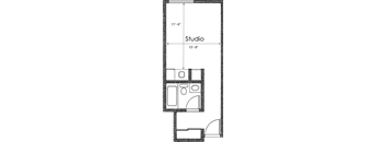 BACHELOR 1BA - FLOOR PLAN D - 1400 MIDVALE