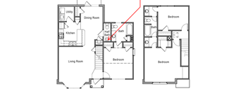 3 Bedroom 2 Bathroom at The Residences at Diamond Hill