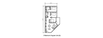 456 West 3 Bedroom Floorplan A
