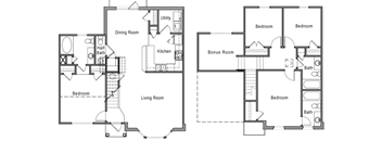 4 Bedroom 3 Bathroom at The Residences at Diamond Hill