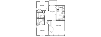 2 Bedroom 2 Bathroom at The Residences at Diamond Hill