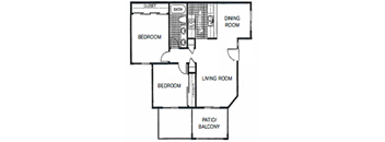 "Blue Jay" 2 Bedroom 1 Bathroom 800 square feet