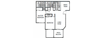 "Crestline" 2 Bedroom 2 Bathroom 850 square feet