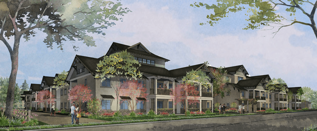 A rendering of Oak View Ranch apartment community