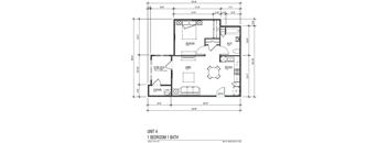 1 Bedroom 1 Bathroom Floor Plan A of Vista De La Sierra