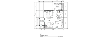 2 Bedroom 1 Bathroom C Vista De La Sierra Floor Plan