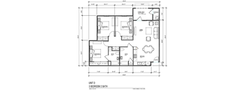 3 Bedroom 2 Bathroom Floor Plan D of Vista De La Sierra