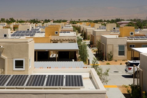 Vista Dunes Courtyard Homes Roof and Solar Panels