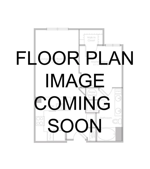 1 Bedroom 1 Bathroom + Den Floor Plan