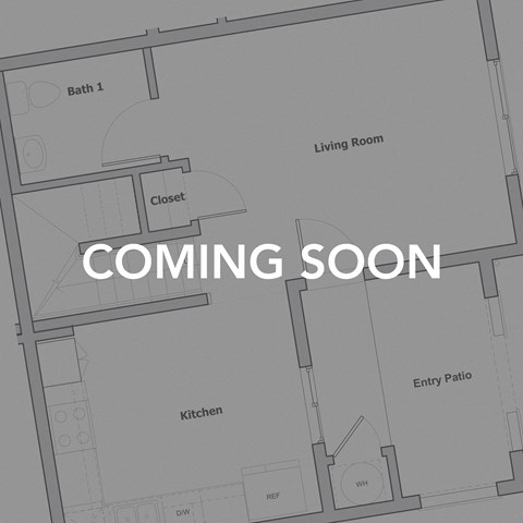 "Coming Soon" floorplan stock photo.