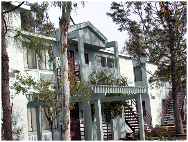 Exterior of Parkside Apartments
