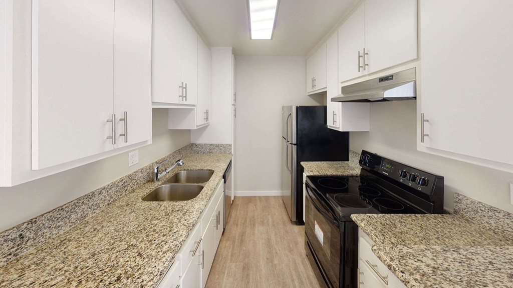 Fully Equipped Kitchen at La Fayette Marquis, Los Angeles, CA