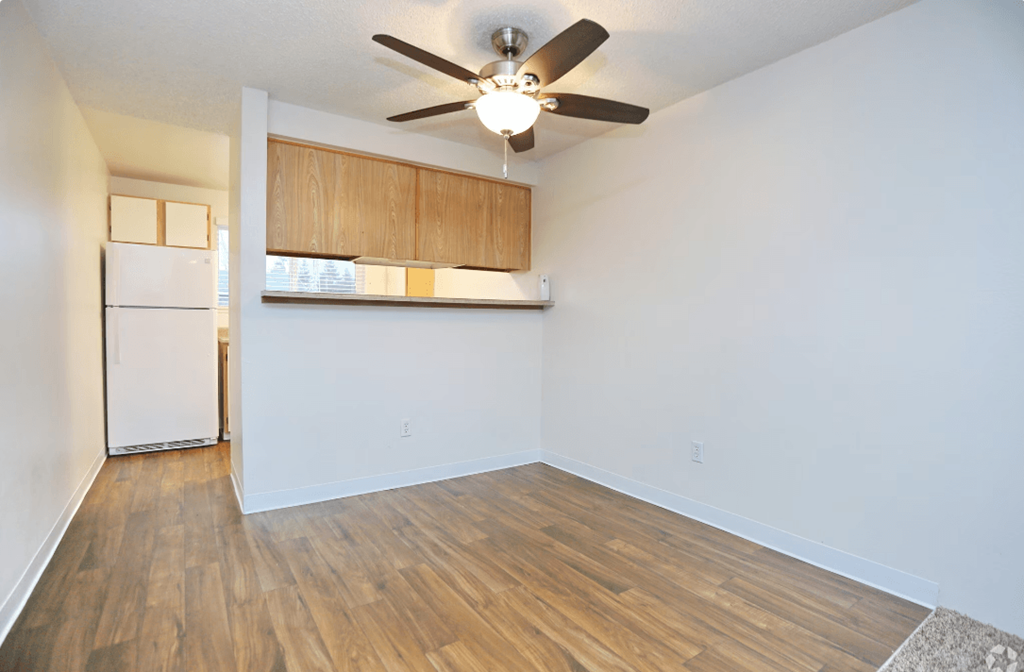 Ceiling Fan In Living Room at Sunset Park Apartments, Seattle, Washington