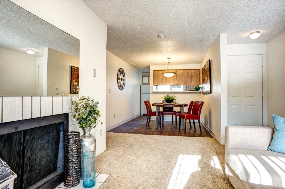 Warm Living And Dining Room at Sunset Park Apartments, Seattle, WA
