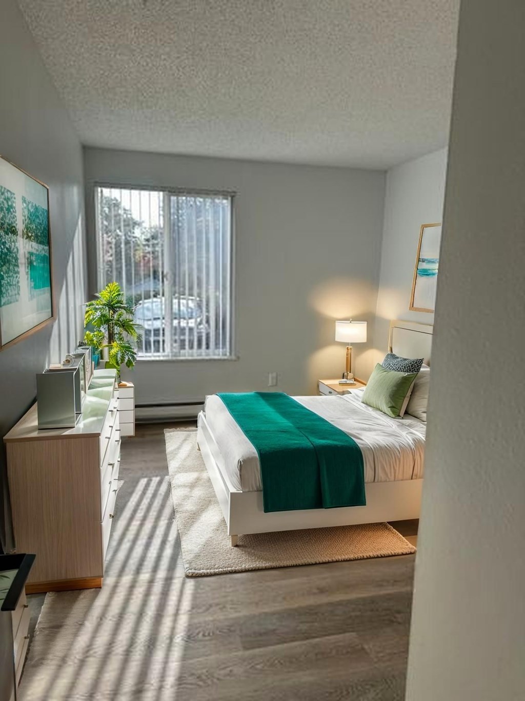 Bedroom With Plenty Of Natural Lights at Capri Apartments, Mountlake Terrace, Washington
