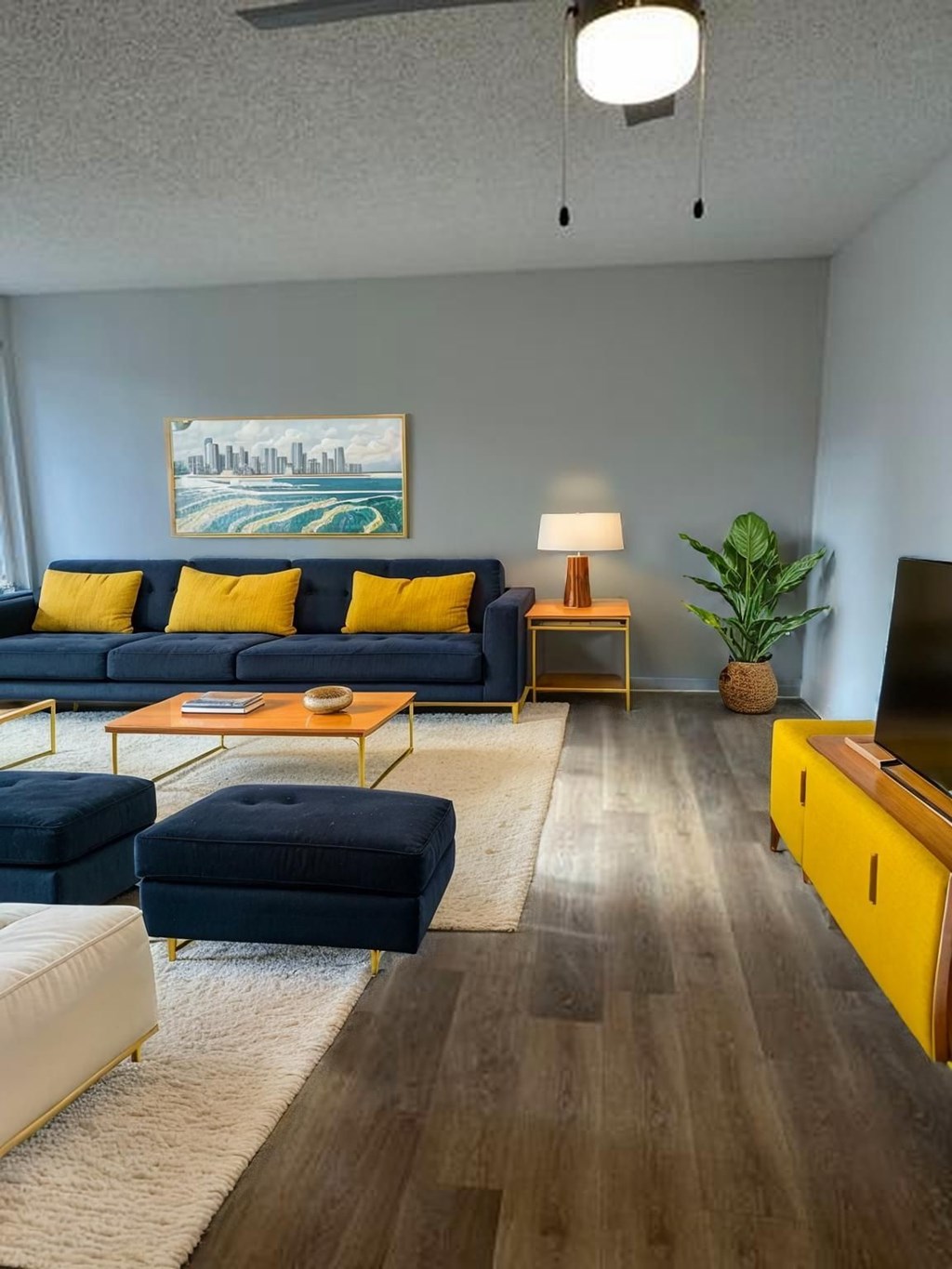 Warm And Inviting Living Room at Capri Apartments, Mountlake Terrace, WA, Washington , 98043