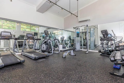 the gym is equipped with state of the art equipment at Delano, Redmond, 98052