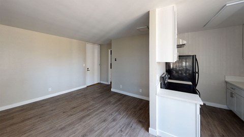 Living room at Occidental Apartments, Los Angeles, CA, 90057